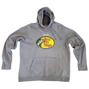 Gray Bass Pro Shops Oversized Hoodie